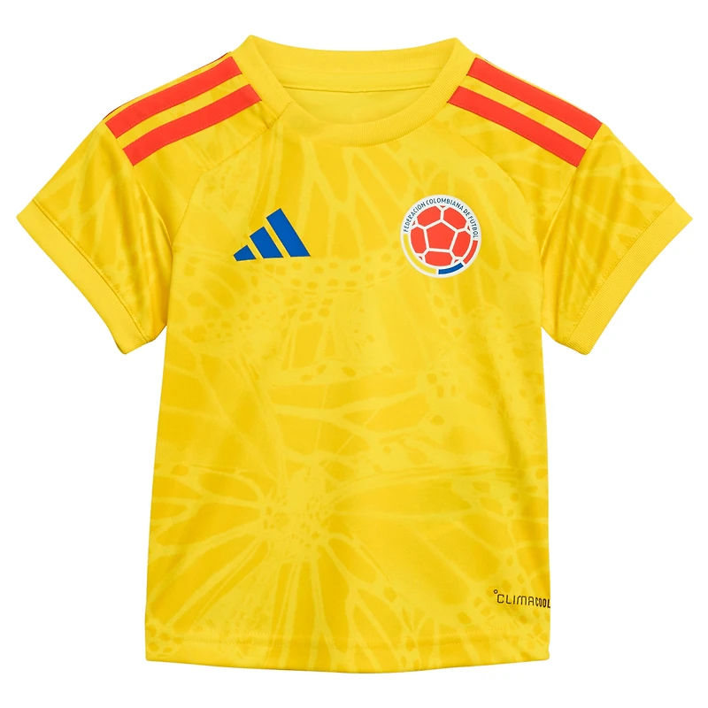 Infant adidas Yellow Colombia National Team FIFA x World Cup Home 2026 Replica Mini Kit