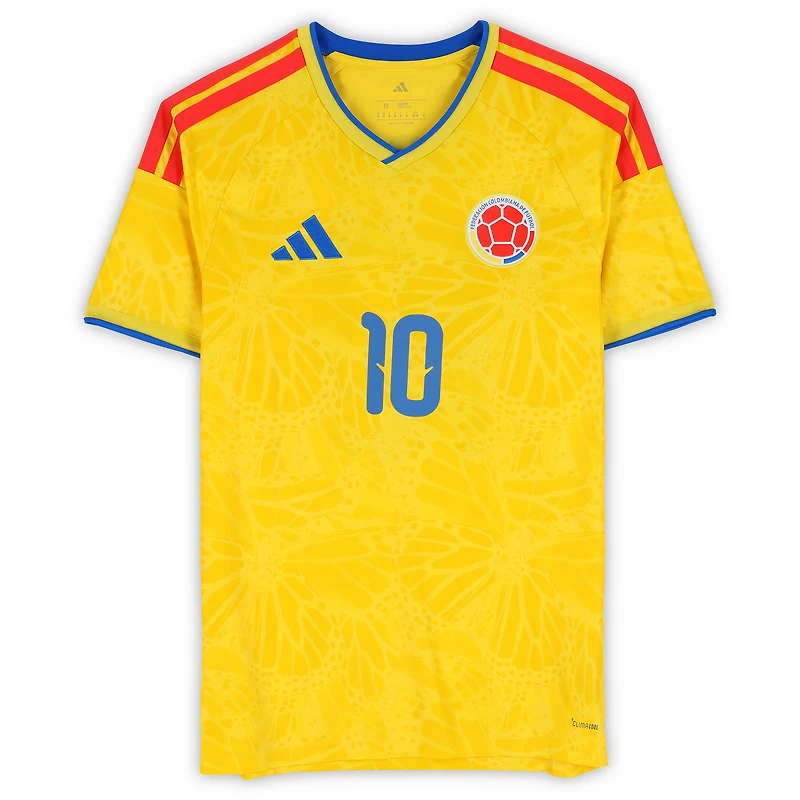 James Rodríguez Colombia National Team Autographed Adidas 2026 Home Soccer Jersey