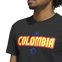 Men's adidas Black Colombia National Team Jersey Hook T-Shirt