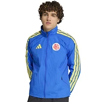 Men's adidas Blue Colombia National Team 2026 Home Full-Zip Game Day Anthem Jacket