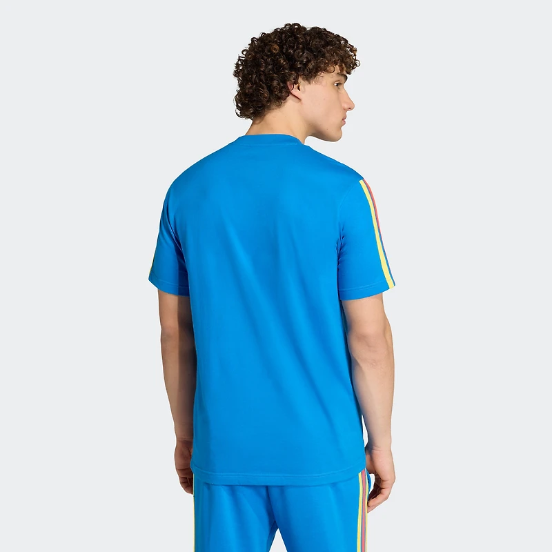 T-shirt adidas Alphaskin bleu pour homme, équipe nationale de Colombie, FIFA x Coupe du Monde