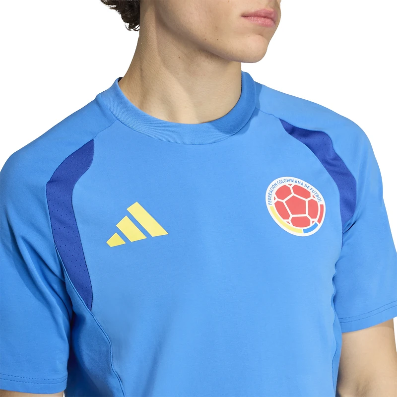 Men's adidas  Blue Colombia National Team FIFA x World Cup Tiro Travel T-Shirt