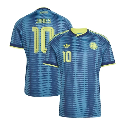 Maillot réplique extérieur adidas James Rodríguez turquoise de l'équipe nationale Colombie 2026 pour homme