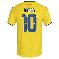 Men's adidas James Rodriguez Yellow Colombia National Team 2026 Home Authentic Jersey