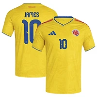 Men's adidas James Rodriguez Yellow Colombia National Team 2026 Home Replica Jersey