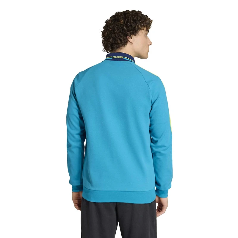 Men's adidas Turquoise Colombia National Team 2026 Away Full-Zip Anthem Jacket