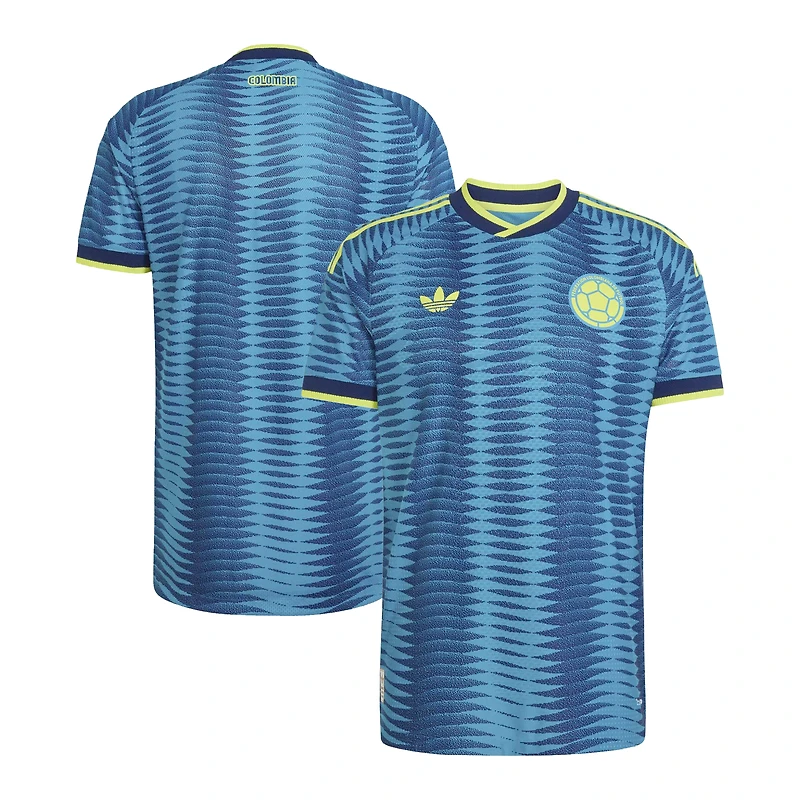 Men's adidas Turquoise Colombia National Team 2026 Away On-Field Authentic Jersey