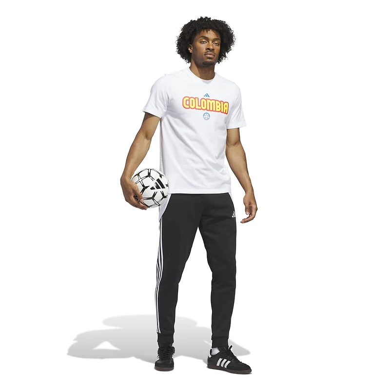 Men's adidas White Colombia National Team Jersey Hook T-Shirt