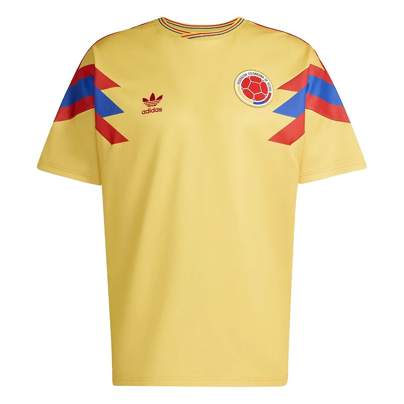 Men's adidas  Yellow Colombia National Team 1990 Bringback Home Jersey