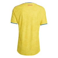 Men's adidas  Yellow Colombia National Team 2026 Home On-Field Authentic Jersey
