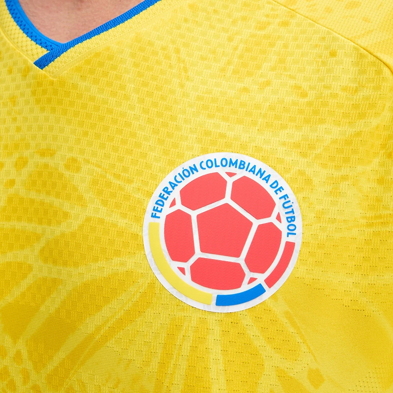 Men's adidas  Yellow Colombia National Team 2026 Home On-Field Authentic Jersey