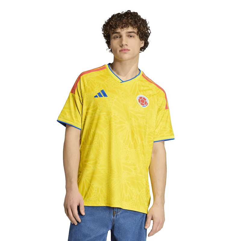 Maillot réplique domicile adidas jaune de l'équipe nationale Colombie 2026 pour homme