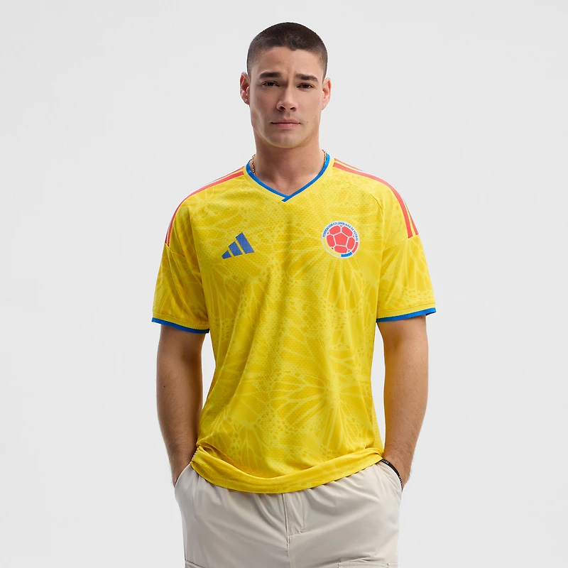 Men's adidas Yellow Colombia National Team FIFA x World Cup 2026 Home On Field Authentic Jersey