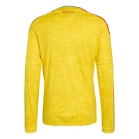 Men's adidas Yellow Colombia National Team FIFA x World Cup 2026 Home Replica Long Sleeve Jersey