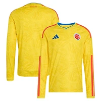 Men's adidas Yellow Colombia National Team FIFA x World Cup 2026 Home Replica Long Sleeve Jersey