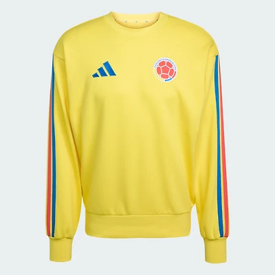 Men's adidas  Yellow Colombia National Team FIFA x World Cup Alphaskin Crewneck Sweatshirt