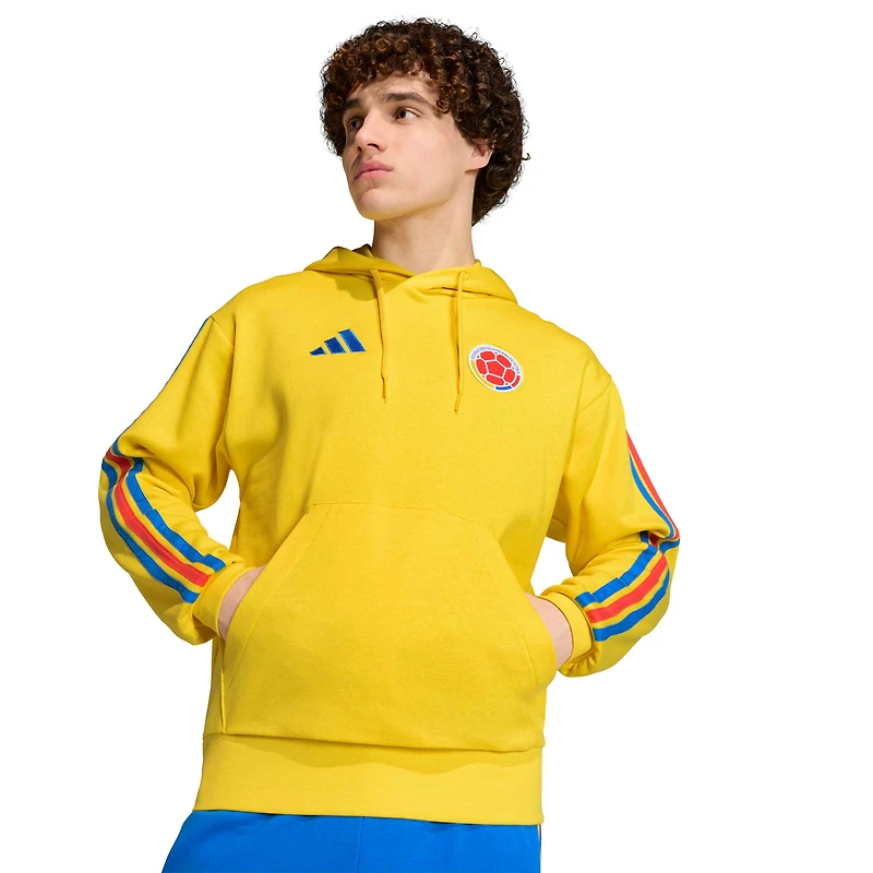 Men's adidas  Yellow Colombia National Team FIFA x World Cup Alphaskin Fleece Hoodie