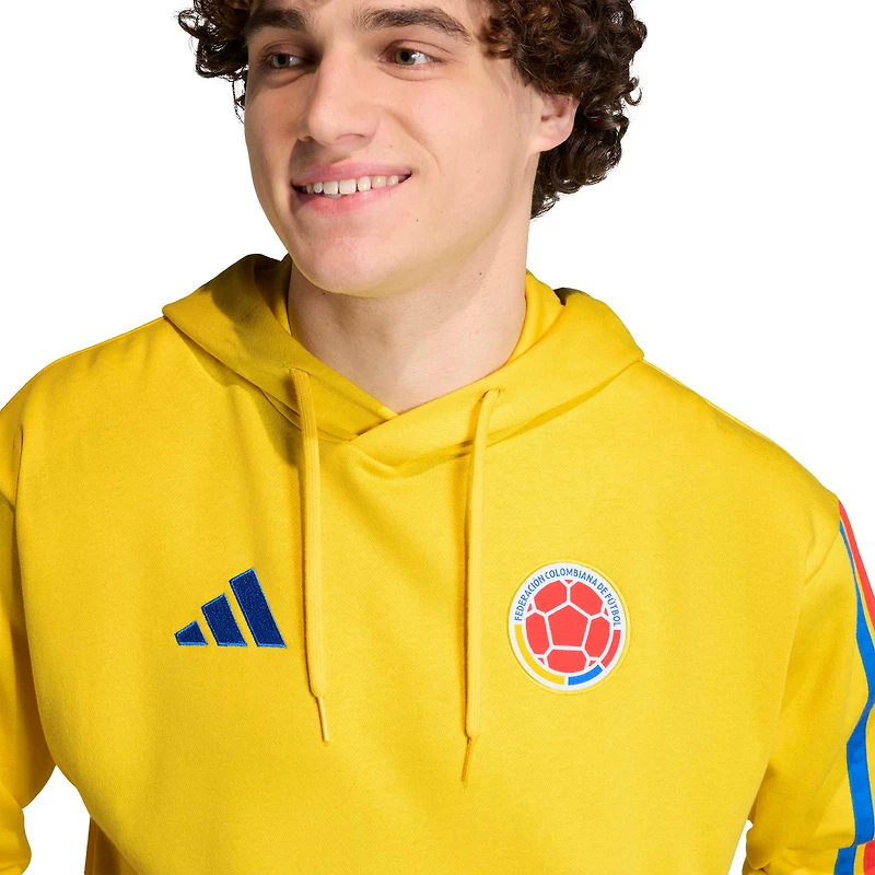 Men's adidas  Yellow Colombia National Team FIFA x World Cup Alphaskin Fleece Hoodie