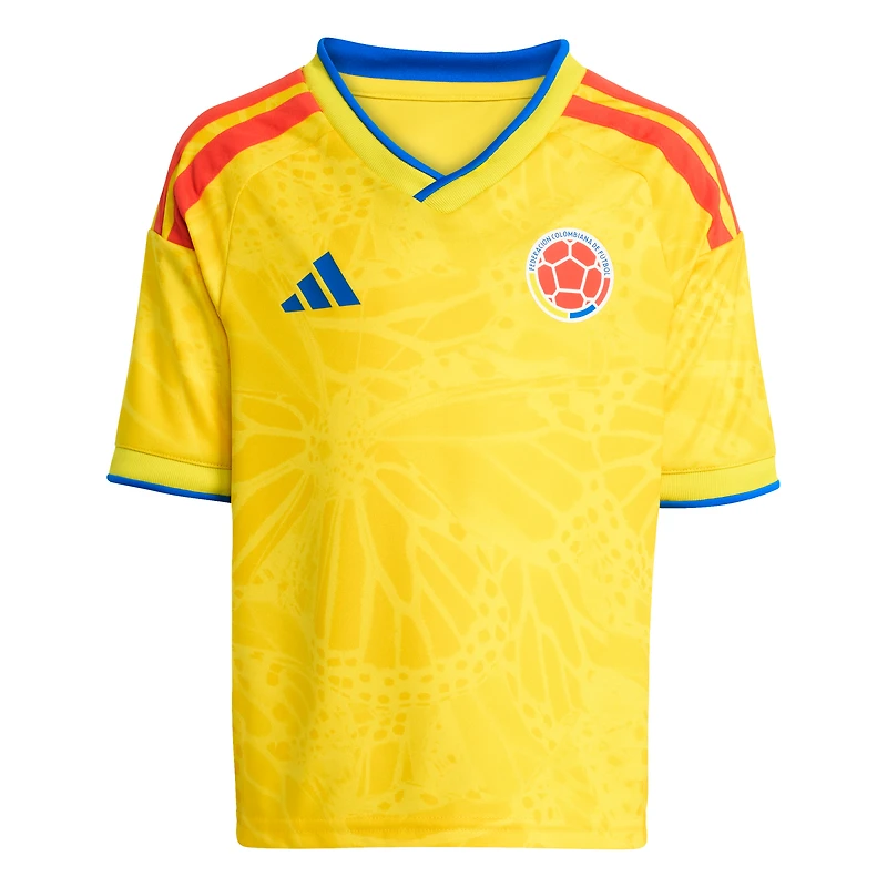 Mini-kit réplique jaune adidas de l'équipe nationale Colombie, domicile FIFA x Coupe du Monde 2026, pour tout-petit