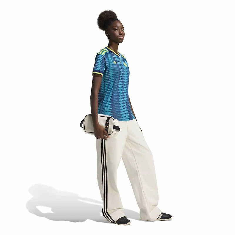 Women's adidas  Turquoise Colombia National Team 2026 Away Replica Jersey