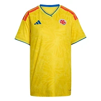 Women's adidas  Yellow Colombia National Team FIFA x World Cup 2026 Home Replica Jersey