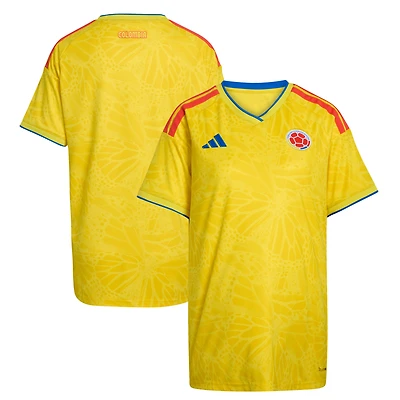 Maillot domicile réplique adidas jaune de l'équipe nationale Colombie pour femme, FIFA x Coupe du Monde 2026