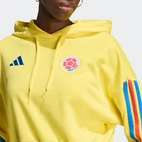 Women's adidas Yellow Colombia National Team FIFA x World Cup Alphaskin Cropped Hoodie