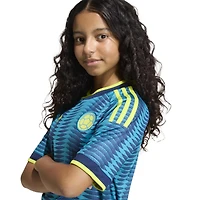 Maillot réplique extérieur adidas turquoise de l'équipe nationale Colombie 2026 pour jeunes