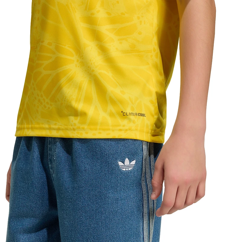Maillot réplique domicile adidas jaune de l'équipe nationale Colombie pour jeunes (2026)