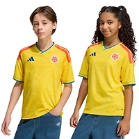 Maillot réplique domicile adidas jaune de l'équipe nationale Colombie pour jeunes (2026)