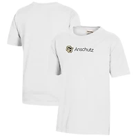 T-shirt blanc délavé pour jeunes avec logo du campus médical Colorado Anschutz