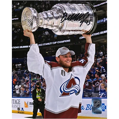 Andre Burakovsky Colorado Avalanche Autographed 2022 Stanley Cup Champions 8" x 10" Raising Cup Photograph