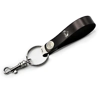 Black Colorado Avalanche Personalized Leather Loop Keychain