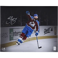 Brent Burns Colorado Avalanche Autographed 16" x 20" Burgundy Jersey Celebration Spotlight Photograph