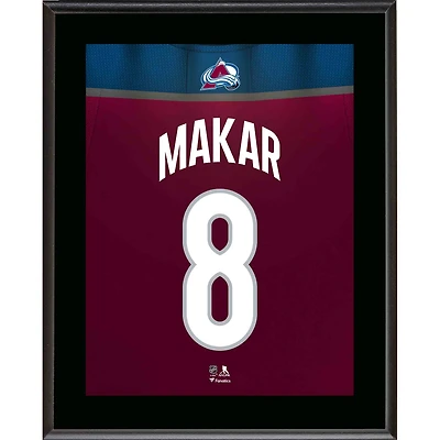 Plaque de joueur sublimée avec numéro de maillot de 10,5" x 13" de Cale Makar Colorado Avalanche
