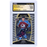 Carte recrue autographiée 2019-20 Upper Deck Allure #80 de Cale Makar Colorado Avalanche, CGC Fanatics, authentifiée 10/10