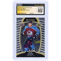 Carte recrue autographiée 2019-20 Upper Deck Allure #80 de Cale Makar Colorado Avalanche, fanatiques de CGC, authentifiée et témoin de la carte Auto 10
