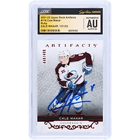 Cale Makar Colorado Avalanche Autographié 2021-22 Upper Deck Artifacts Ruby #118 #/499 CGC Fanatics Witnessed Authenticated Auto 10 Card