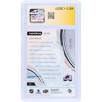 Cale Makar Colorado Avalanche Autographié 2021-22 Upper Deck Synergy Exceptional Phenoms #EP-CM #/899 CGC Fanatics Witnessed Authenticated 9/10 Card