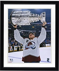 Cale Makar Colorado Avalanche Autographed 2022 Stanley Cup Champions 16" x 20" Raising Cup Photograph