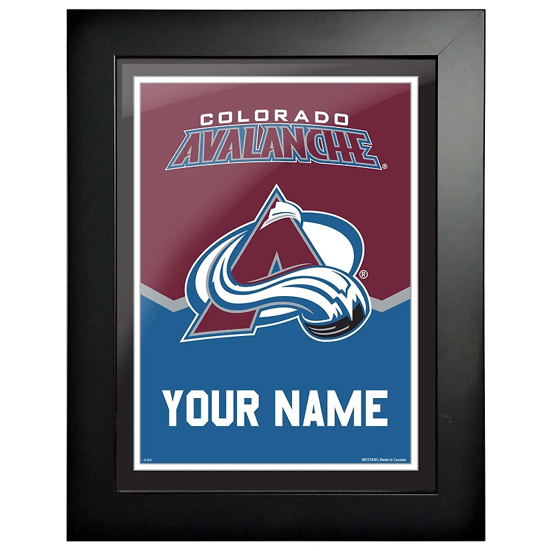 Avalanche du Colorado - Cadre photo personnalisé pour équipe de 12'' x 16''