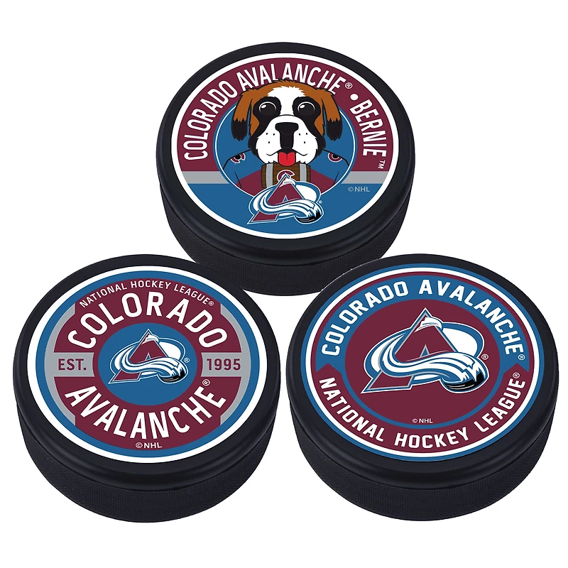 Avalanche du Colorado - Paquet de 3 rondelles