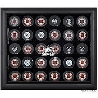 Colorado Avalanche 30-Puck Black Display Case