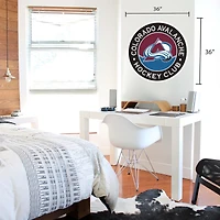 Colorado Avalanche - 36'' x 36'' Team Repositional Stripe Design Vinyl Sticker Mural
