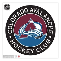 Colorado Avalanche - 36'' x 36'' Team Repositional Stripe Design Vinyl Sticker Mural