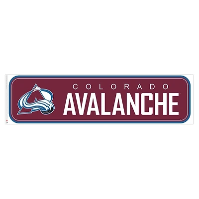 Avalanche du Colorado - Décalcomanie murale longue conception repositionnable de l'équipe 90'' x 23''