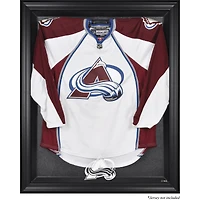Vitrine de présentation avec logo encadré noir du Colorado Avalanche
