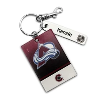 Colorado Avalanche - Coffret cadeau trois pièces en cuir avec étiquette personnalisée