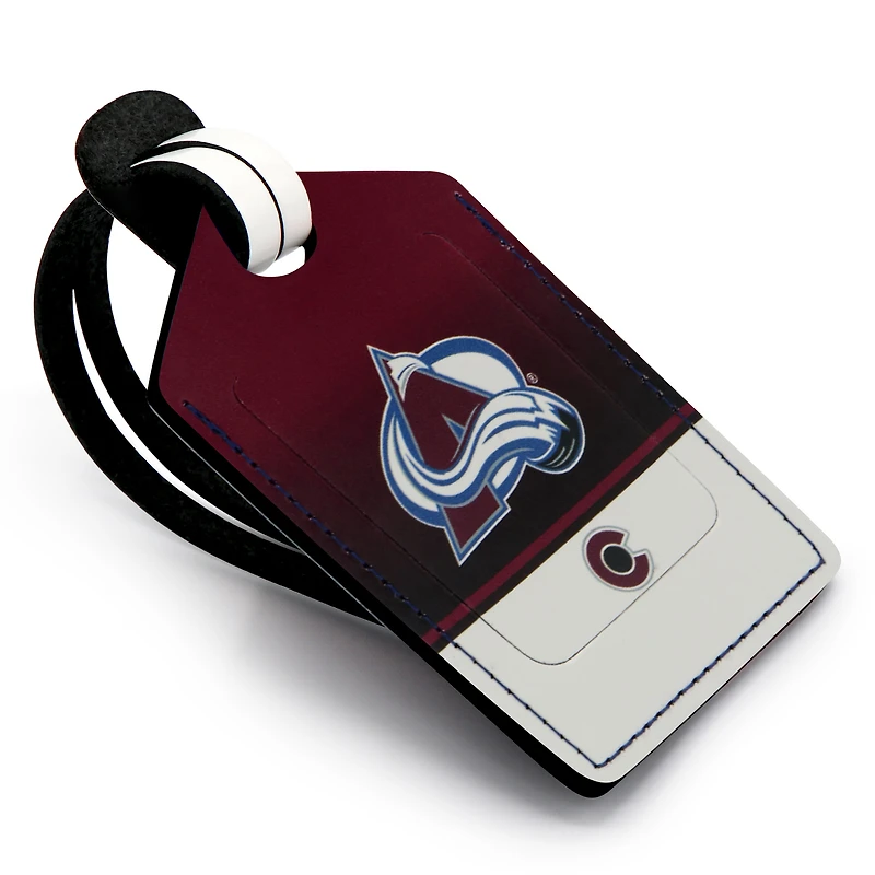 Colorado Avalanche - Coffret cadeau trois pièces en cuir avec étiquette personnalisée