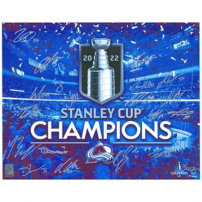 Colorado Avalanche Multi-Signed 2022 Stanley Cup Champions 16" x 20" Photograph with Multiple Signatures - Created by Artist Brian Konnick - Limited Edition of 22